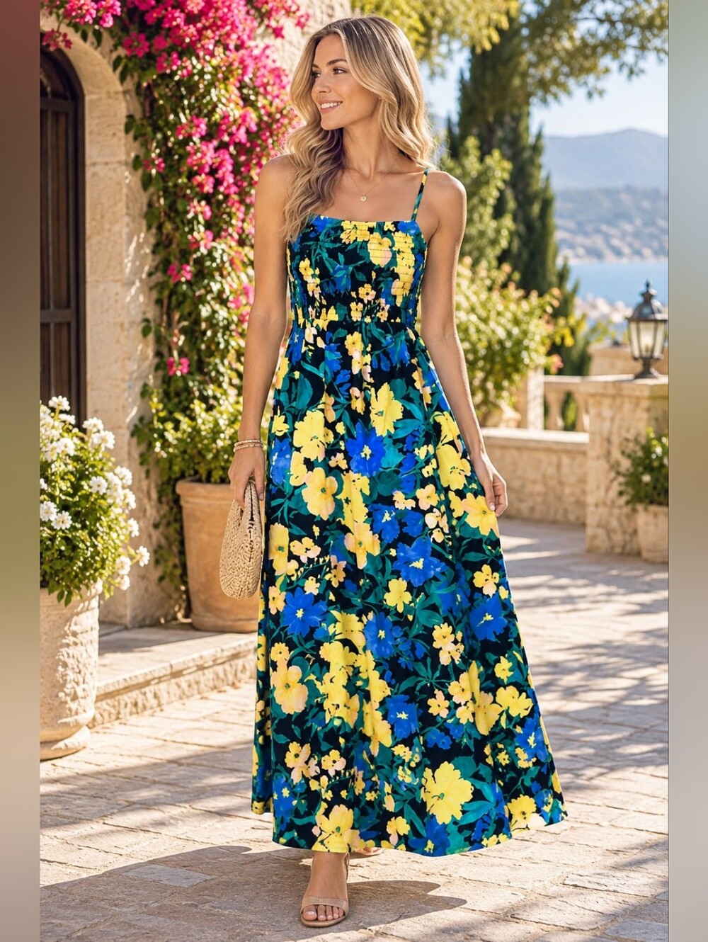 Topshop Floral Maxi Dress – Size M (US 8–10) NWOT
